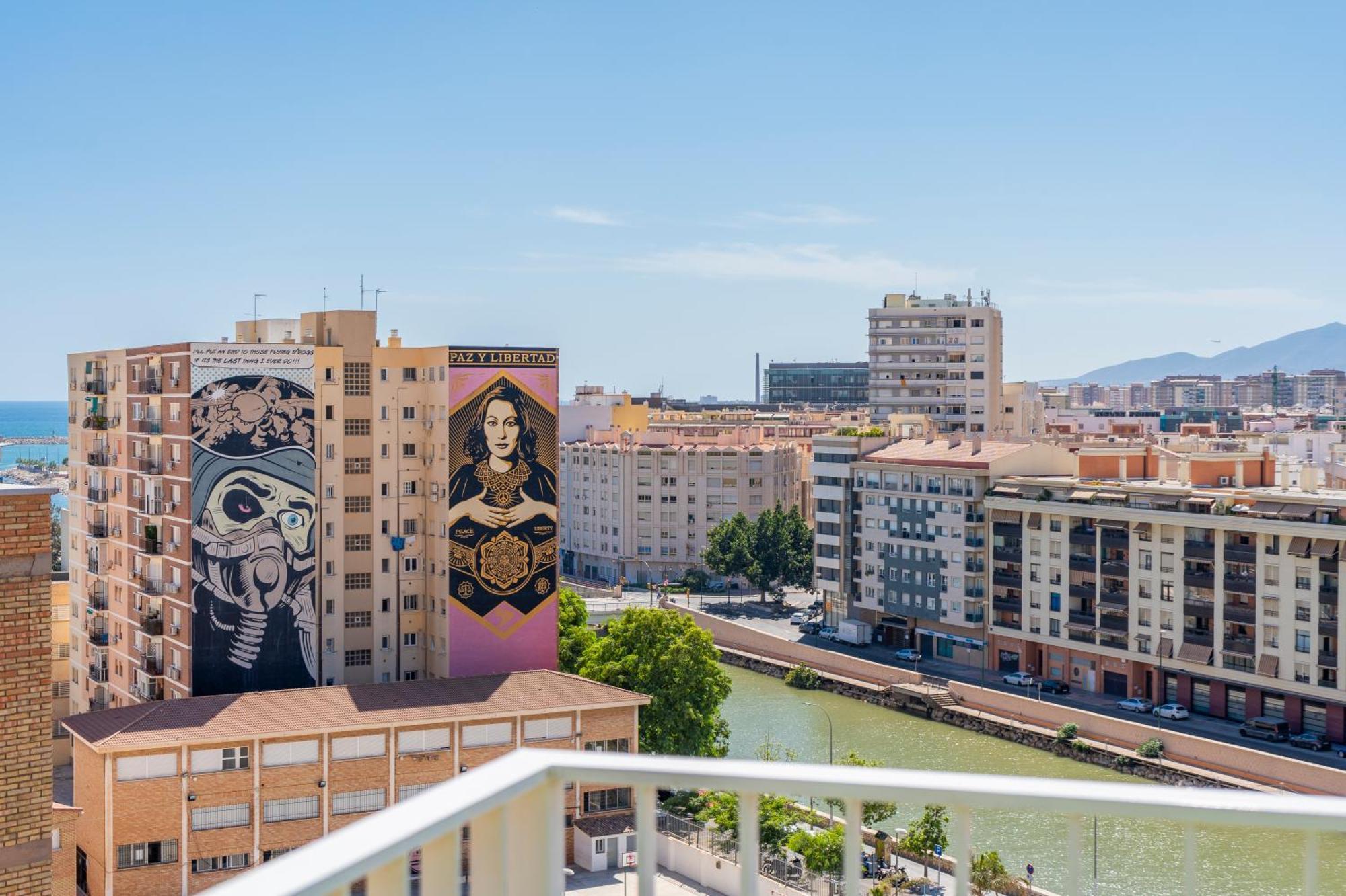 Sea Views Penthouse City Center Malaga Bagian luar foto