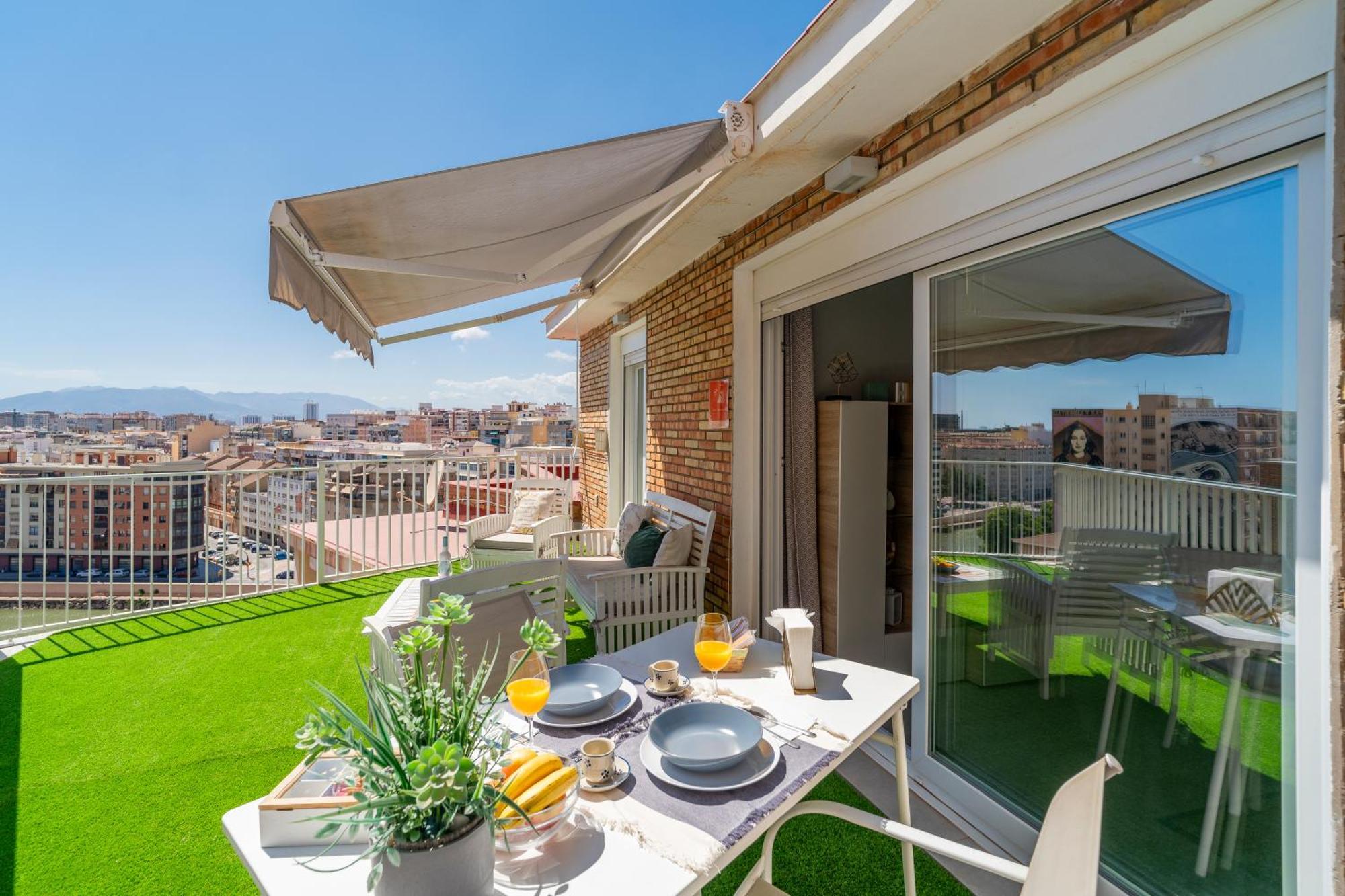 Sea Views Penthouse City Center Malaga Bagian luar foto
